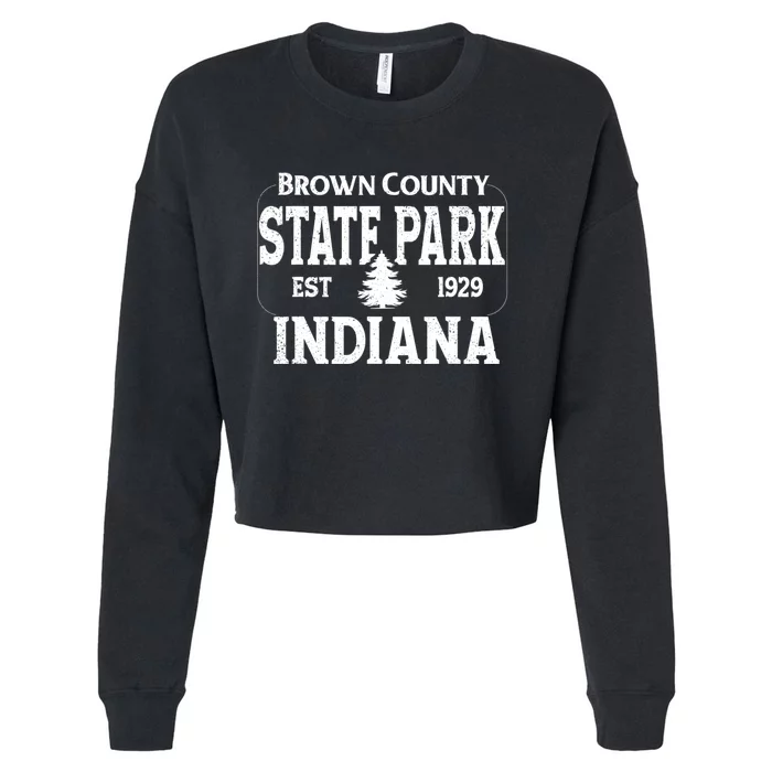 Brown County State Park Indiana Cropped Pullover Crew