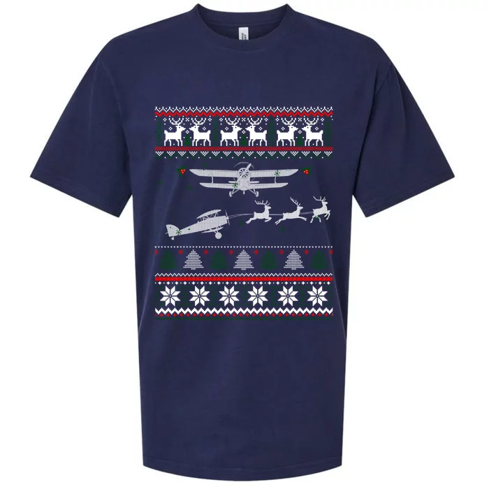 Best Christmas Thanksgiving Gift Pilots Aviation Ugly Sueded Cloud Jersey T-Shirt