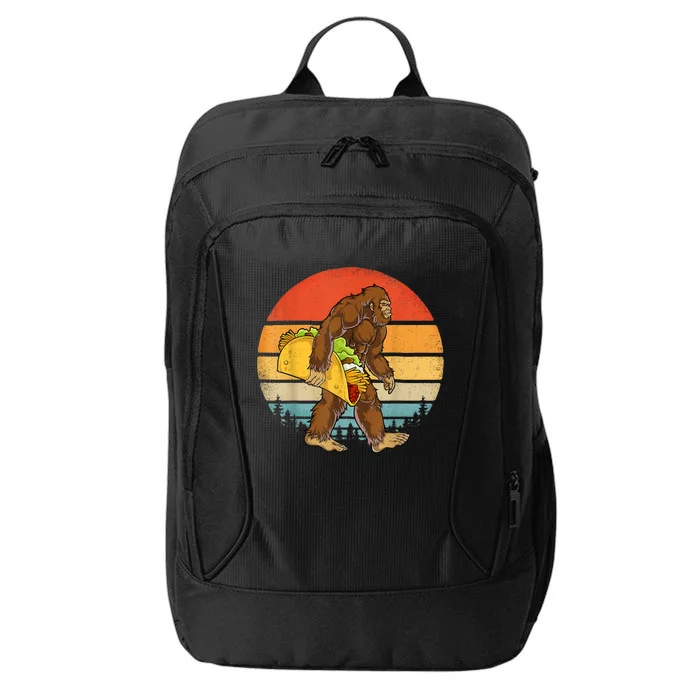 Bigfoot Carrying Taco Funny Cinco De Mayo Boy Men Sasquatch City Backpack