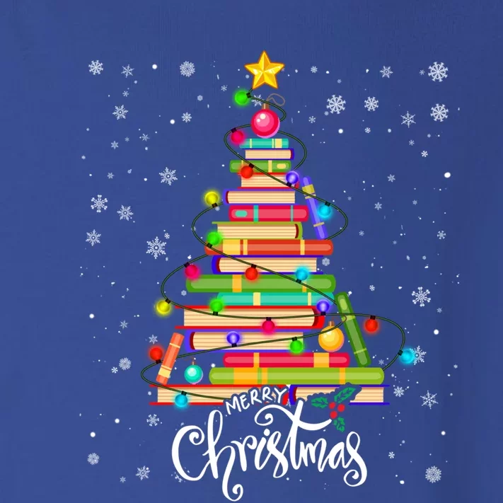 Books Christmas Tree Funny Love Reading Book Lover Librarian Cool Gift Toddler Long Sleeve Shirt