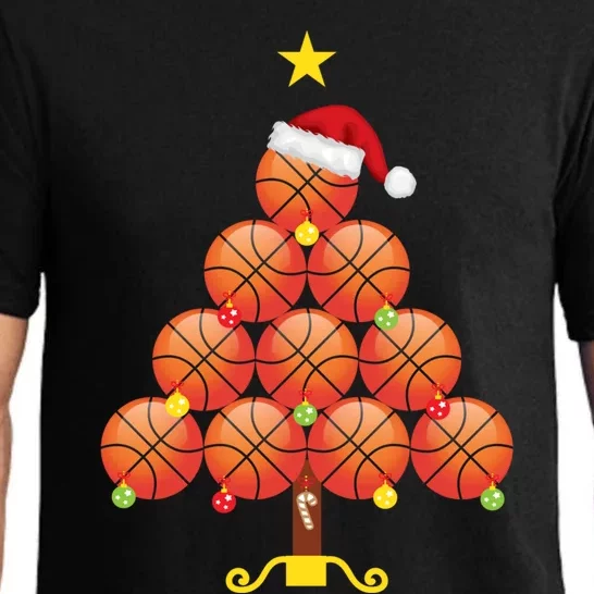 Basketball Christmas Tree Matching Family Group Holiday Gift Pajama Set