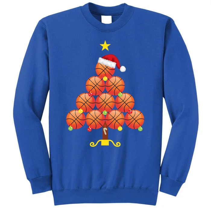 Basketball Christmas Tree Matching Family Group Holiday Gift Sweatshirt