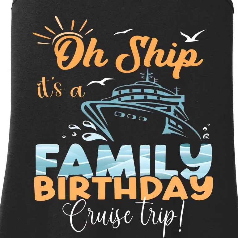 Birthday Cruise Trip Family Matching Family Ladies Essential Tank