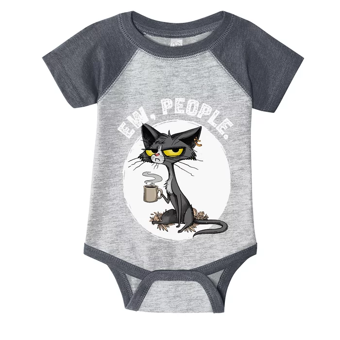 black cat tees funny wo ew people meowy cat lovers Infant Baby Jersey Bodysuit