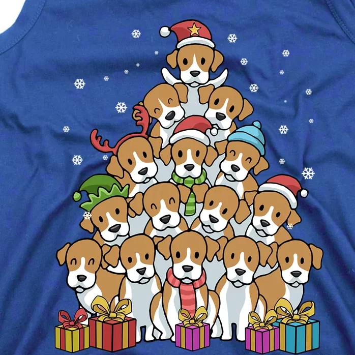 Beagle Christmas Tree Cool Gift Tank Top