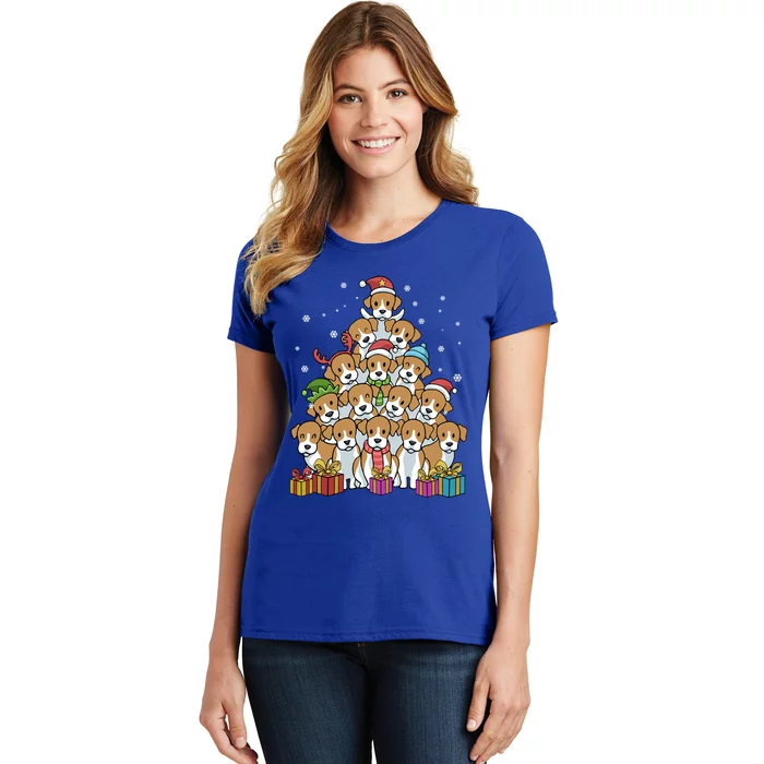 Beagle Christmas Tree Cool Gift Women's T-Shirt