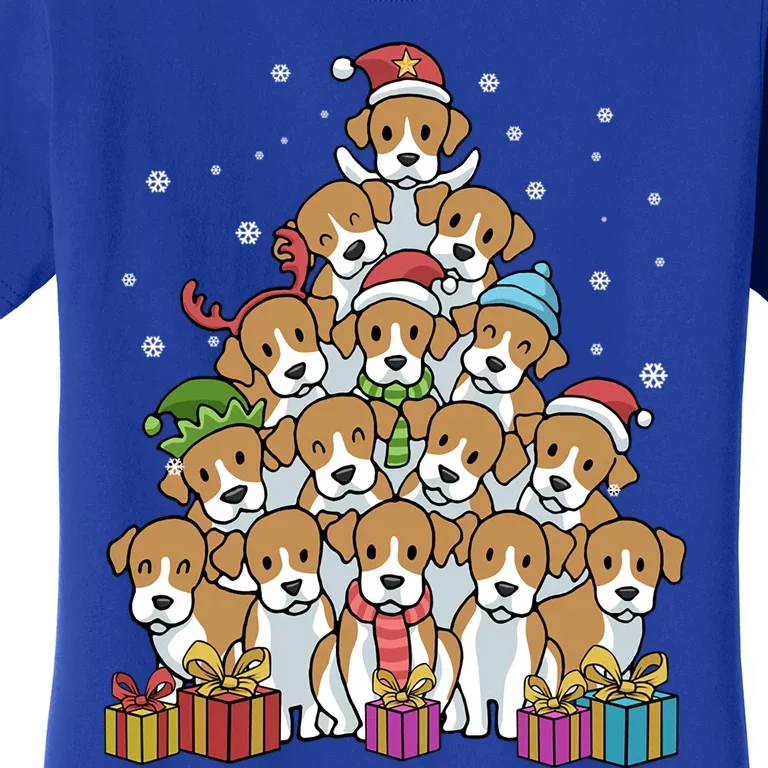 Beagle Christmas Tree Cool Gift Women's T-Shirt