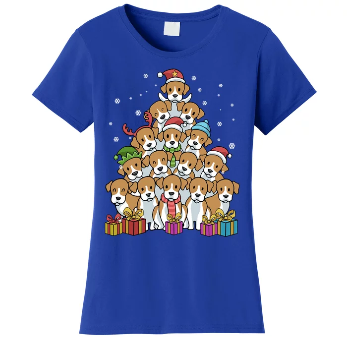 Beagle Christmas Tree Cool Gift Women's T-Shirt