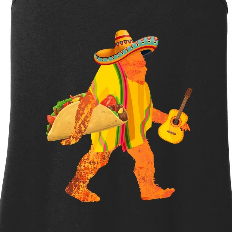 Bigfoot Carrying Taco Funny Cinco De Mayo Boys Men Sasquatch Ladies Essential Tank