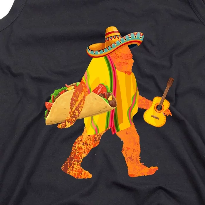 Bigfoot Carrying Taco Funny Cinco De Mayo Boys Men Sasquatch Tank Top