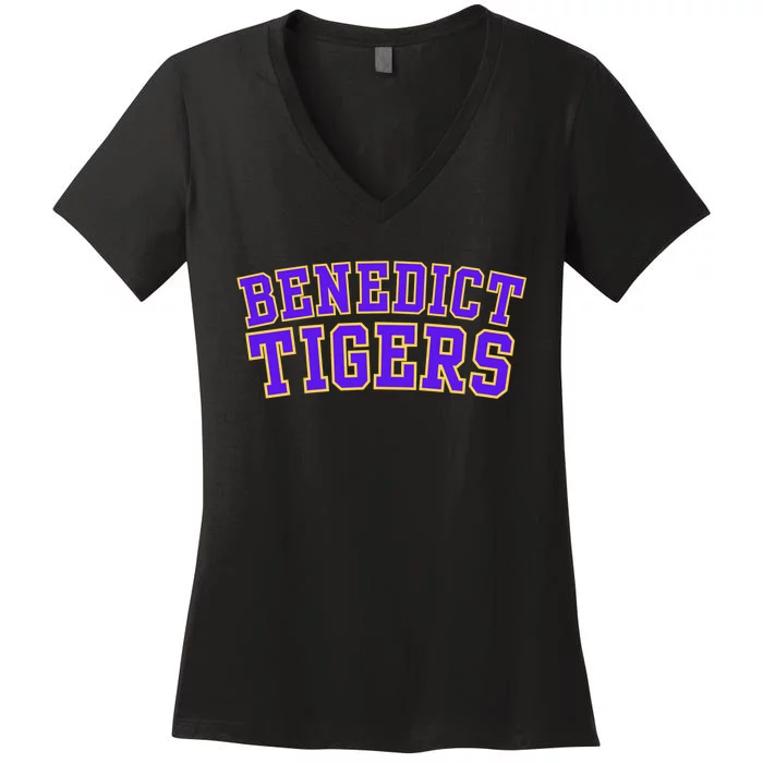 Benedict College Tigers Women's V-Neck T-Shirt