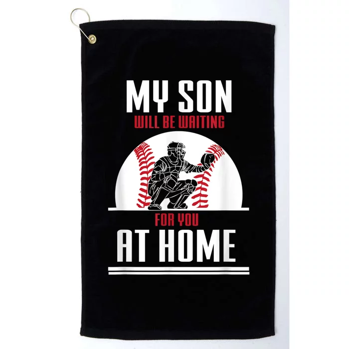 Baseball Catcher Tee Sport Team Coach Gift Platinum Collection Golf Towel