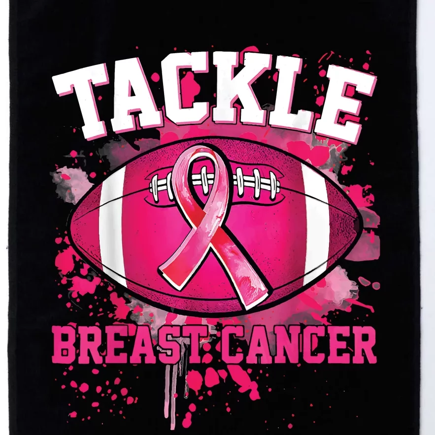 Breast Cancer Tackle Football Platinum Collection Golf Towel