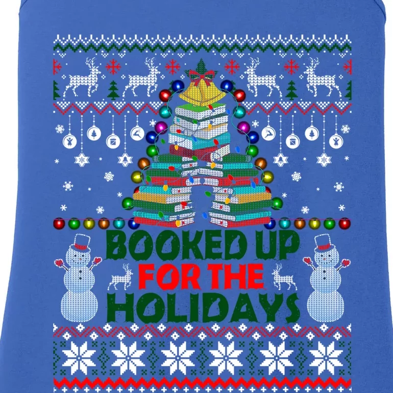 Book Christmas Tree Librarian Booked Up For The Christmas Great Gift Ladies Essential Tank