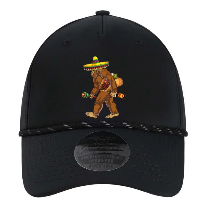 Bigfoot Carrying Taco El Squatcho Beer Pacho Sombrero Lover Performance The Dyno Cap