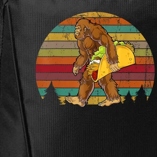 Bigfoot Carrying Taco Funny Cinco De Mayo Boy Men Sasquatch City Backpack