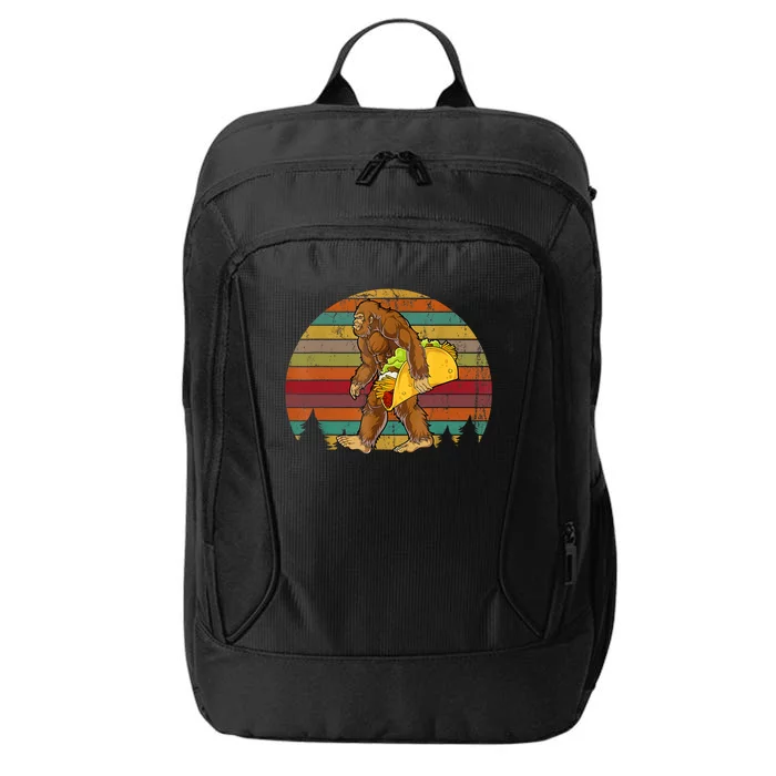 Bigfoot Carrying Taco Funny Cinco De Mayo Boy Men Sasquatch City Backpack