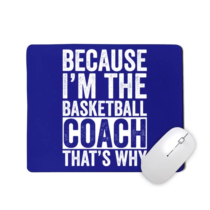 Basketball Coach Trainer Instructor Coaching Bball Gift Mousepad