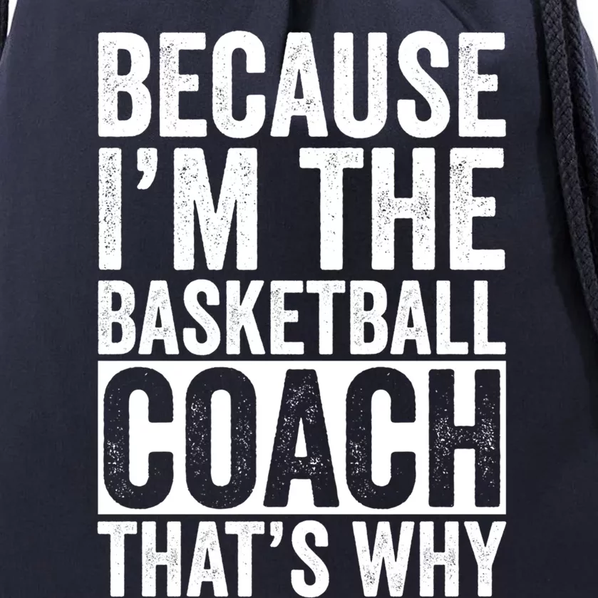 Basketball Coach Trainer Instructor Coaching Bball Gift Drawstring Bag