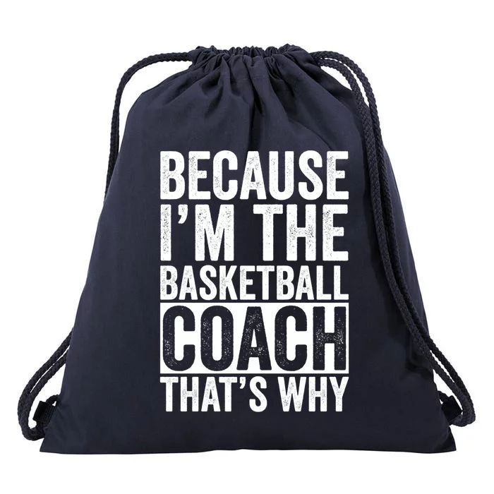 Basketball Coach Trainer Instructor Coaching Bball Gift Drawstring Bag