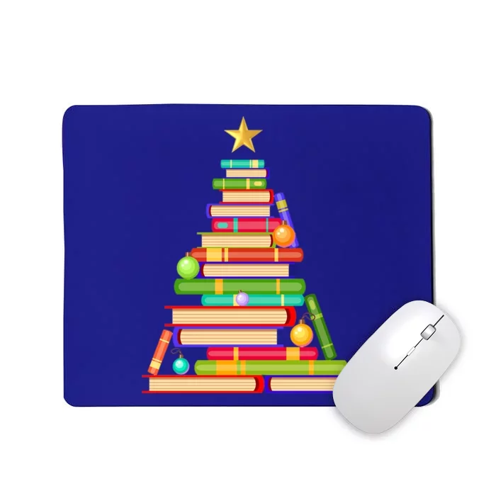 Book Christmas Tree Christmas Reading Teacher Cute Gift Mousepad