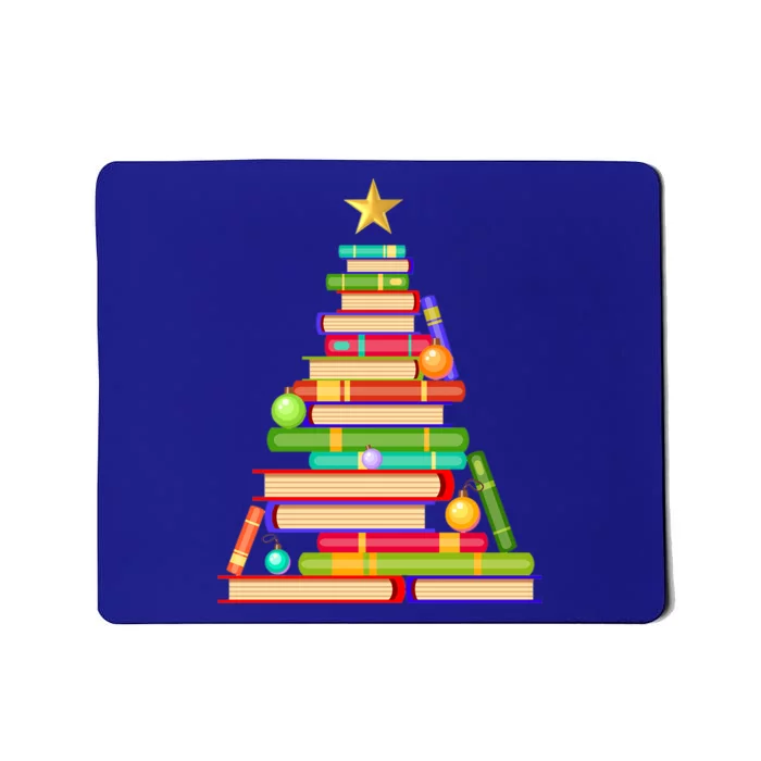 Book Christmas Tree Christmas Reading Teacher Cute Gift Mousepad