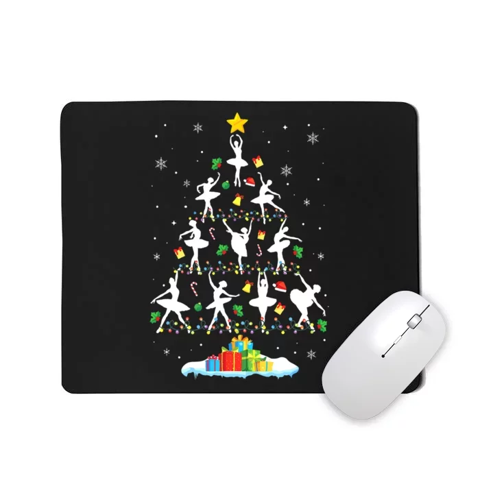 Ballet Christmas Tree Ballet Dancer Christmas Ballet Teacher Mousepad