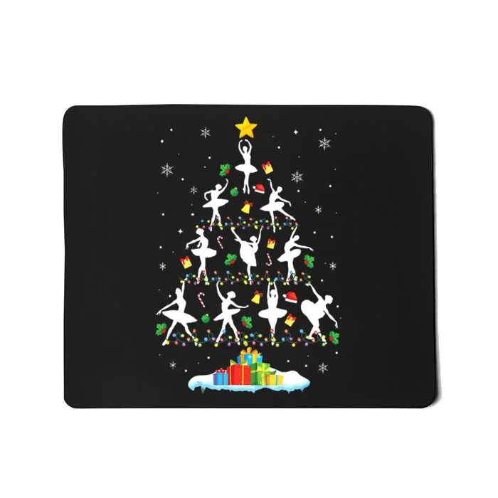 Ballet Christmas Tree Ballet Dancer Christmas Ballet Teacher Mousepad