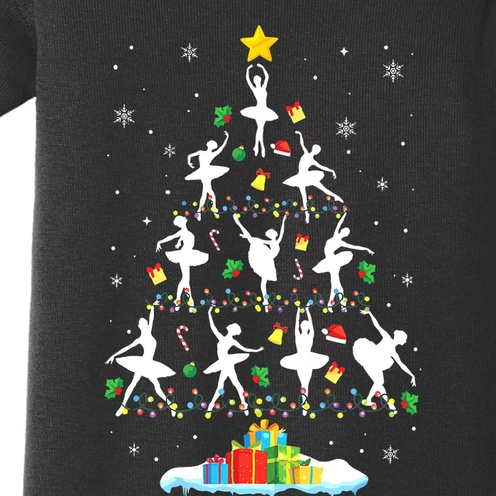 Ballet Christmas Tree Ballet Dancer Christmas Ballet Teacher Baby Bodysuit