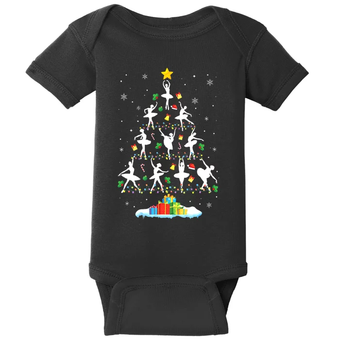 Ballet Christmas Tree Ballet Dancer Christmas Ballet Teacher Baby Bodysuit