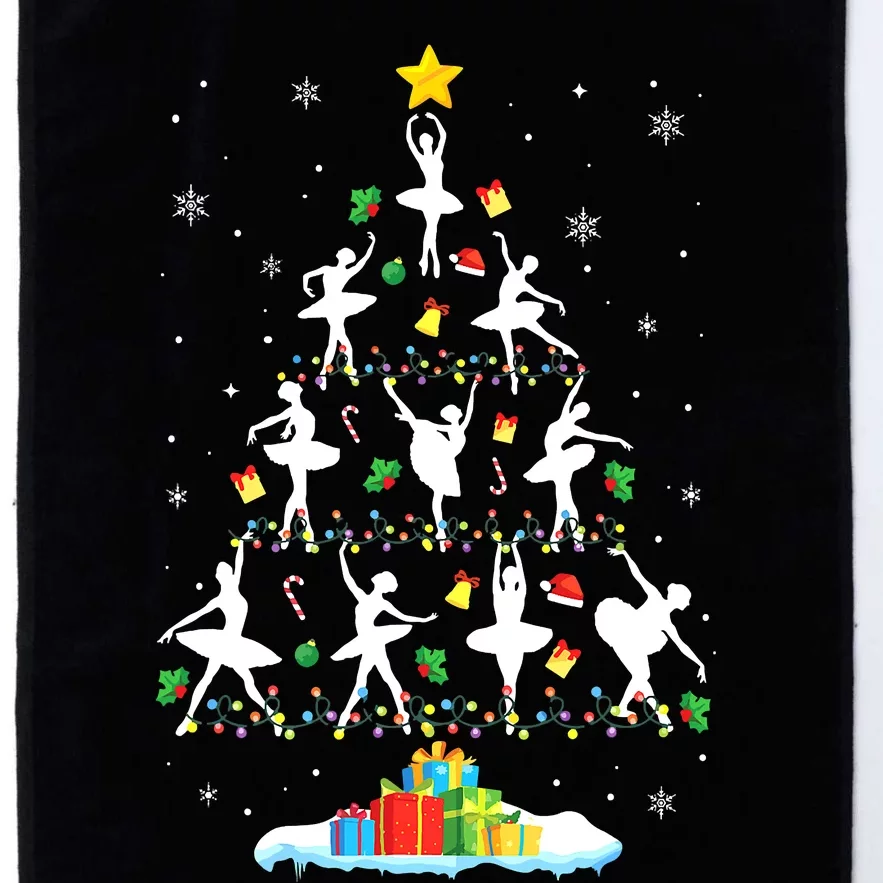 Ballet Christmas Tree Ballet Dancer Christmas Ballet Teacher Platinum Collection Golf Towel