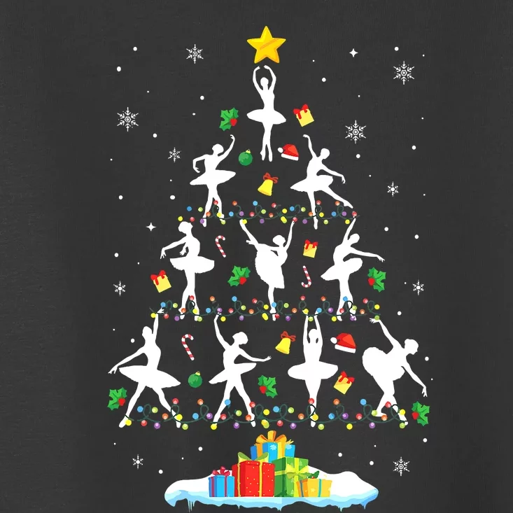 Ballet Christmas Tree Ballet Dancer Christmas Ballet Teacher Toddler T-Shirt