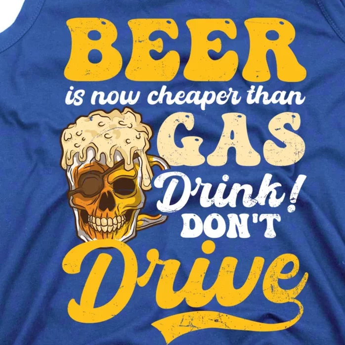 Beer Cheaper Than Gas Design Bbq Beer Freedom Cool Gift Tank Top