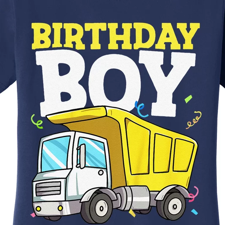 Birthday Construction Truck Theme Women's T-Shirt