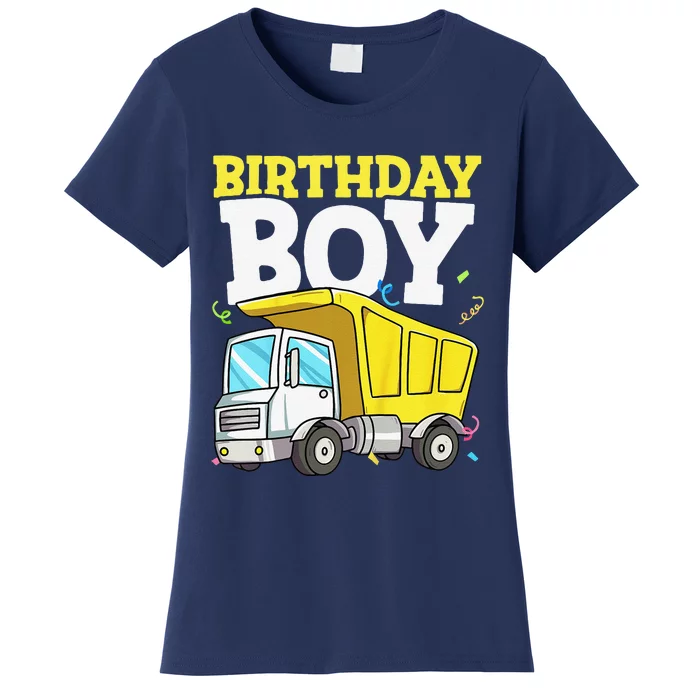 Birthday Construction Truck Theme Women's T-Shirt