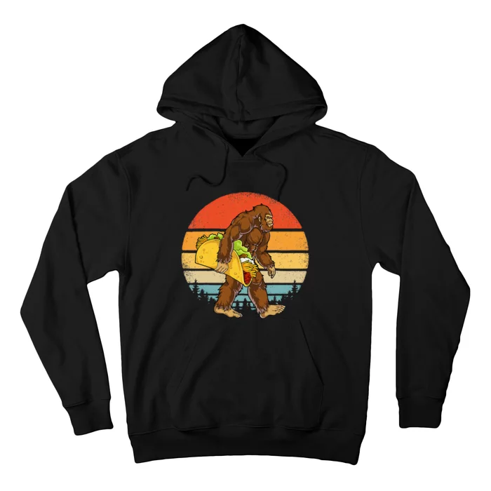 Bigfoot Carrying Taco Funny Cinco De Mayo Men Sasquatch Hoodie