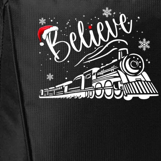 Believe Christmas Train Holiday City Backpack