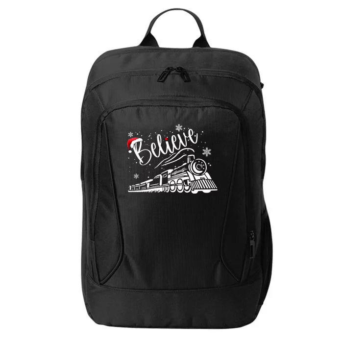 Believe Christmas Train Holiday City Backpack