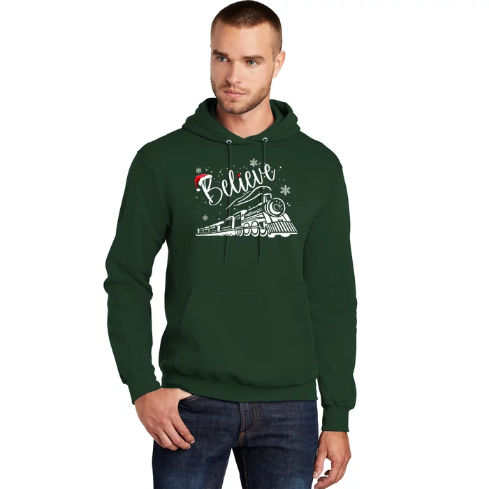 Believe Christmas Train Holiday Hoodie