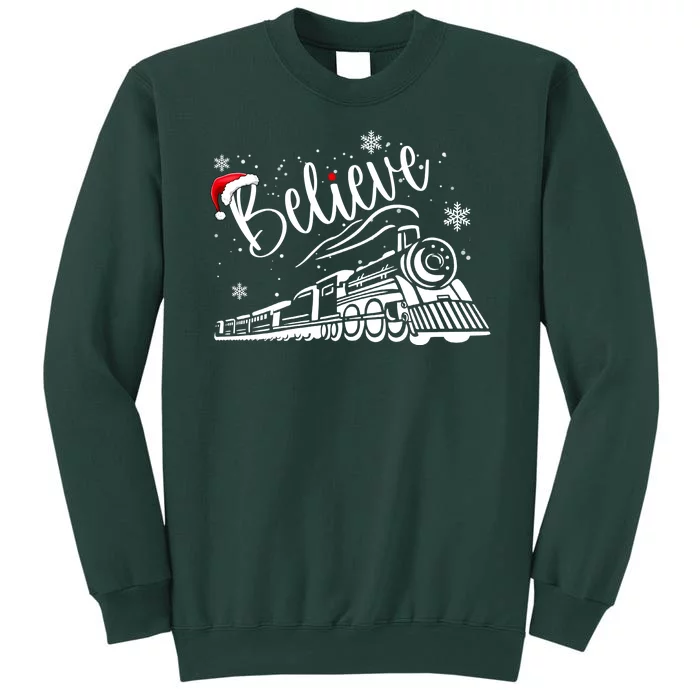 Believe Christmas Train Holiday Sweatshirt