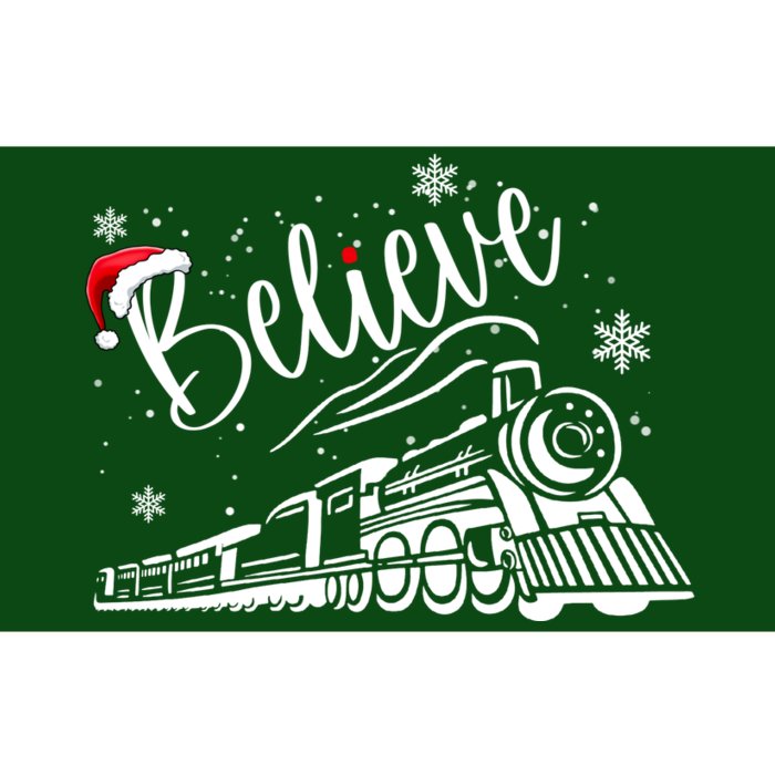 Believe Christmas Train Holiday Bumper Sticker