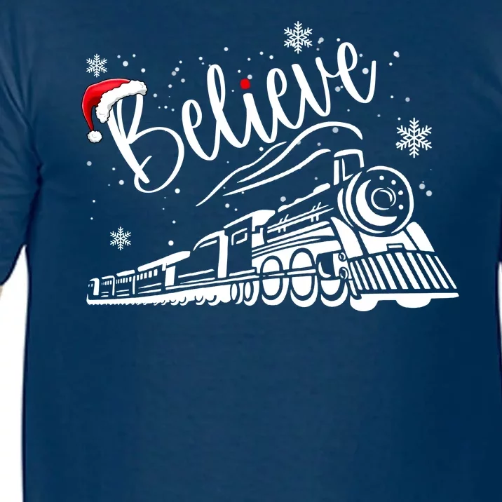 Believe Christmas Train Holiday Comfort Colors T-Shirt