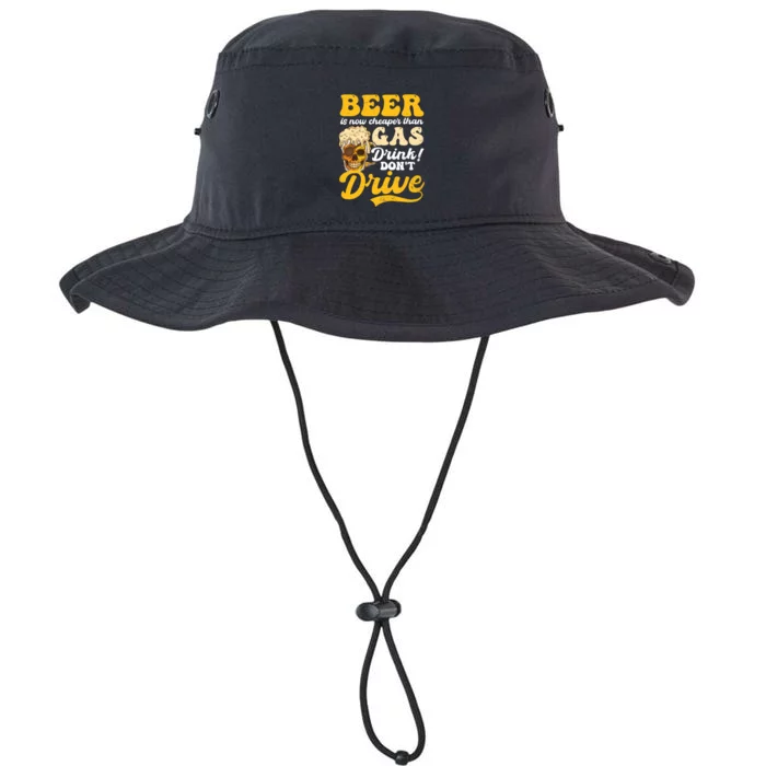 Beer Cheaper Than Gas Design Bbq Beer Freedom Gift Legacy Cool Fit Booney Bucket Hat