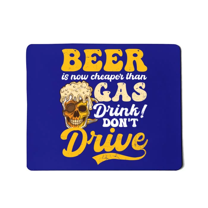 Beer Cheaper Than Gas Design Bbq Beer Freedom Gift Mousepad