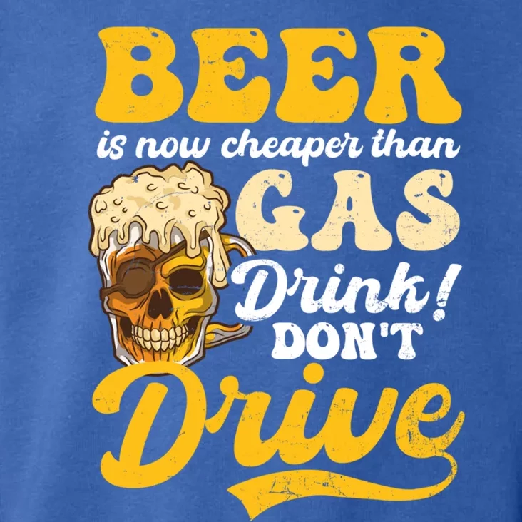 Beer Cheaper Than Gas Design Bbq Beer Freedom Gift Toddler Hoodie