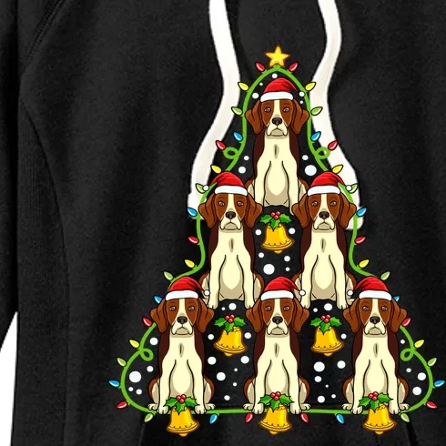 Beagle Christmas Tree Gift Xmas Gift For Beagle Lover Women's Fleece Hoodie