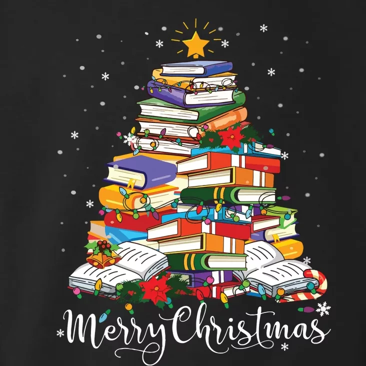 Books Christmas Tree Funny Love Reading Book Lover Librarian Toddler Hoodie