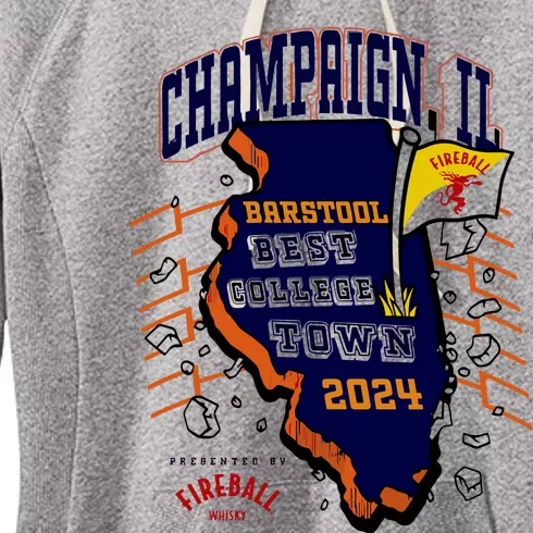 Best College Town Champaign Women's Fleece Hoodie