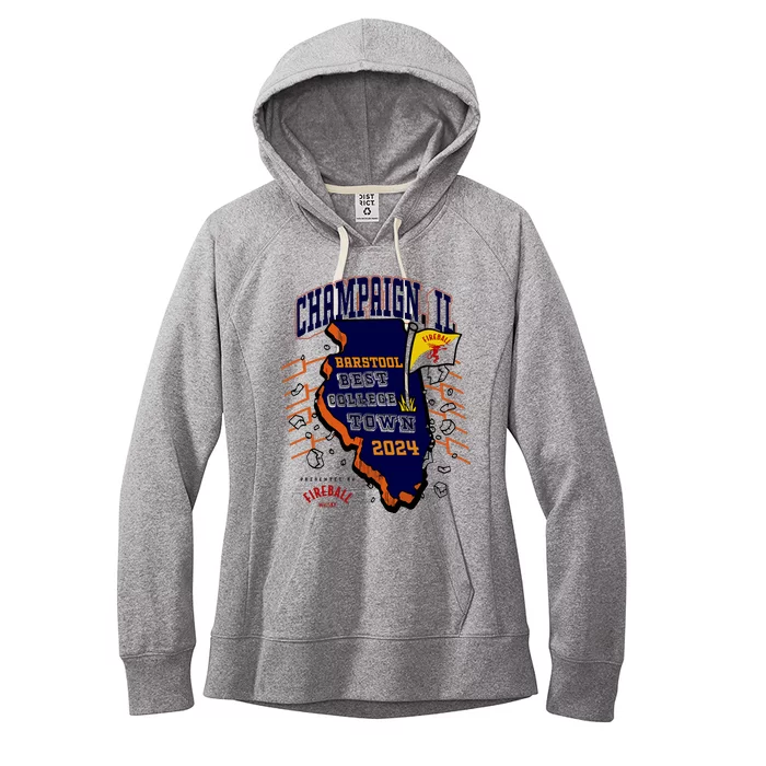 Best College Town Champaign Women's Fleece Hoodie