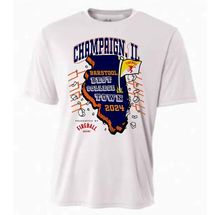 Best College Town Champaign Cooling Performance Crew T-Shirt